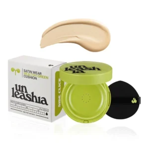 UNLEASHIA Satin Wear Healty-green Cushion No:21n Eburnean Fondöten (vegan Bakuchiol Spf 30/pa - Görsel 1