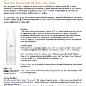 AV FREE CLEAN FOAM CLEANSER 150 ml. - Görsel 3